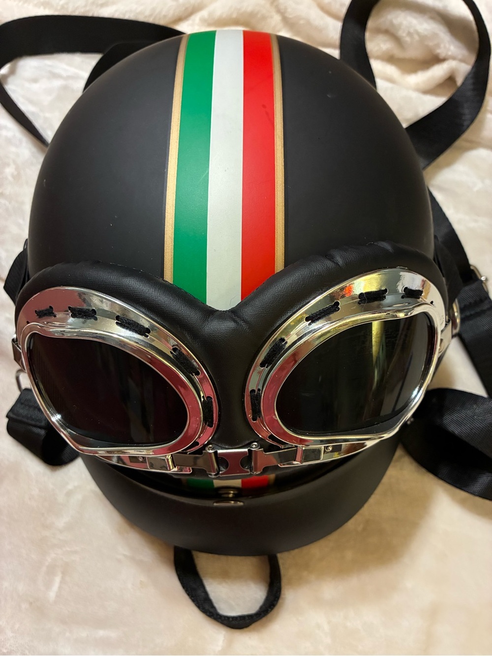 Italian Motorcycle Helmet Backpack/Crossbody Bag